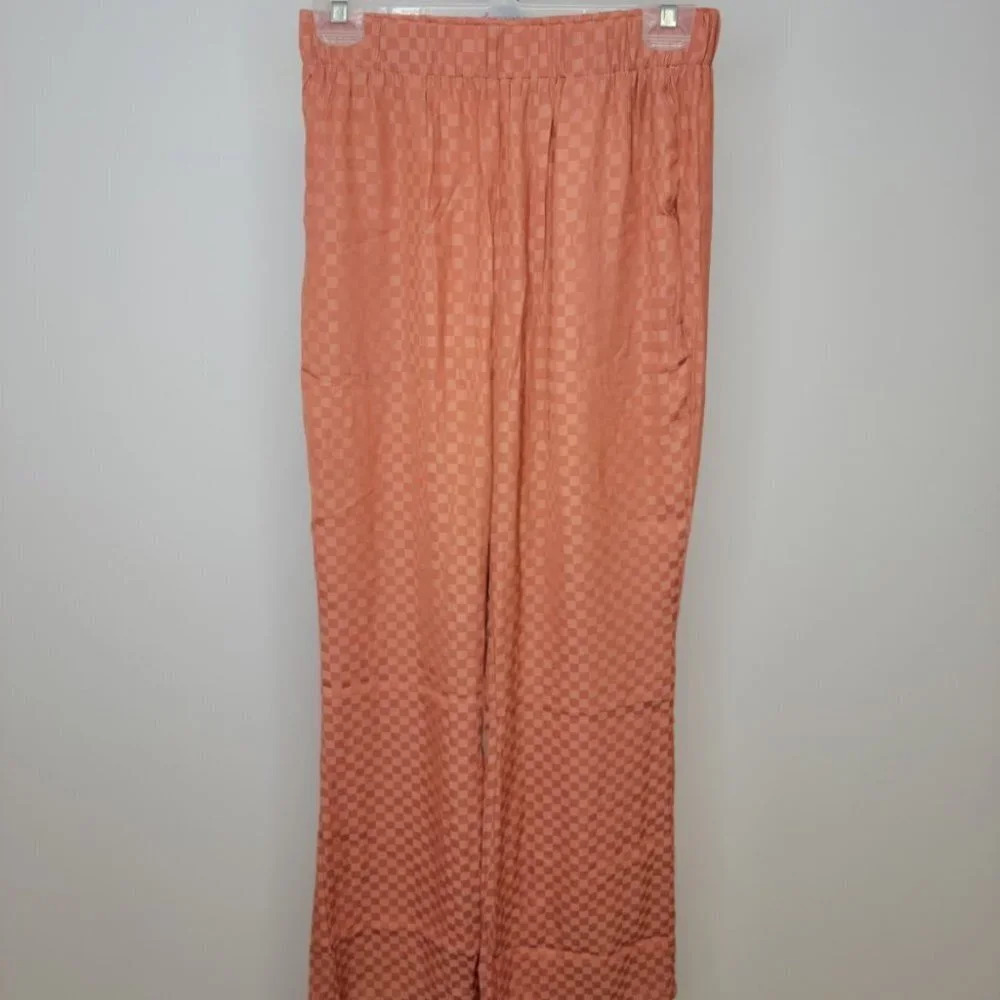 SHEIN High Waist Checker  Silky Pants